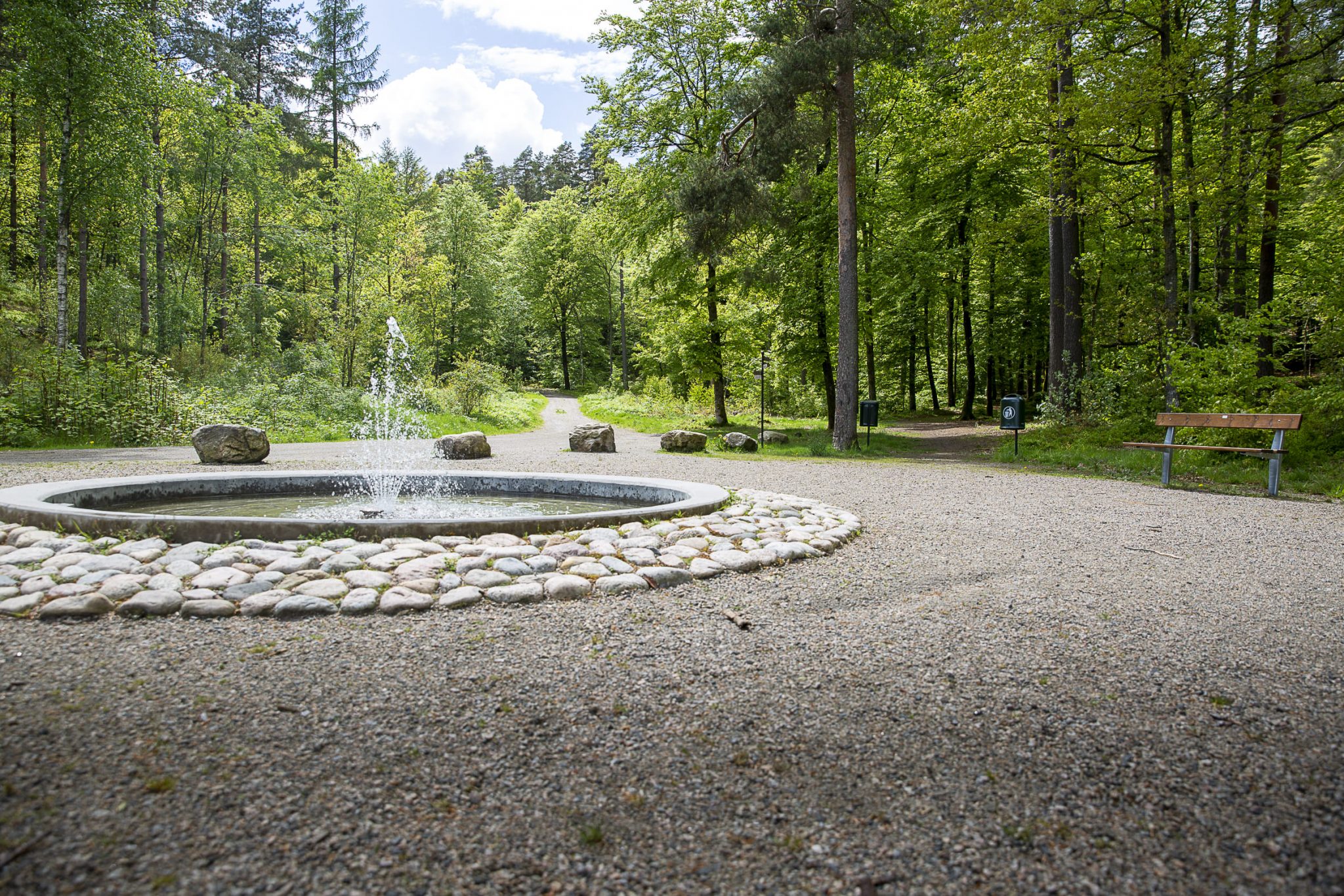 Motionsslingor vid hotellet